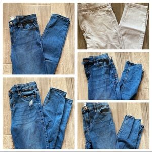Girl Abercrombie Kids skinny Jean lot, size 13/14